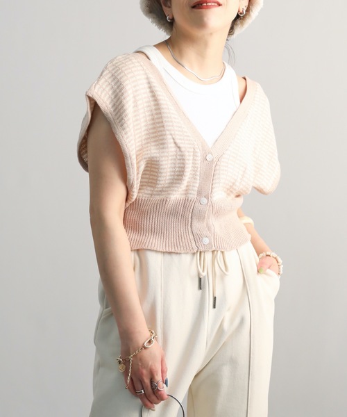 ap retro（アプレトロ）の「ジャガードニットベスト【ZOZO限定アイテム】（ベスト・レディース・ブラック/ライトベージュ/ブルー・FREE）」の14枚目の写真