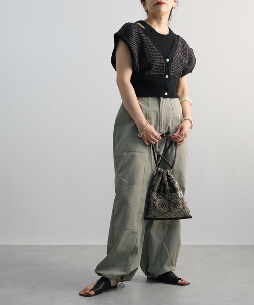 ap retro（アプレトロ）の「ジャガードニットベスト【ZOZO限定アイテム】（ベスト・レディース・ブラック/ライトベージュ/ブルー・FREE）」の10枚目の写真