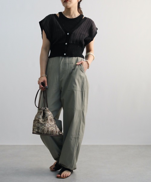 ap retro（アプレトロ）の「ジャガードニットベスト【ZOZO限定アイテム】（ベスト・レディース・ブラック/ライトベージュ/ブルー・FREE）」の11枚目の写真