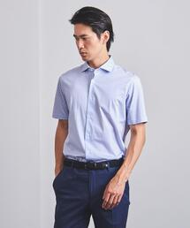 SOVEREIGN | ＜SOVEREIGN（ソブリン）＞ プリント ジャージー ワイドカラー ショートスリーブ(シャツ/ブラウス)