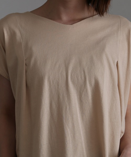 ElegChic(エレグシック)の「2WAYボタンカットソー(Tシャツ/カットソー・レディース・ブラック/ライトベージュ/ホワイト・4L/XL/M)」の18枚目の写真