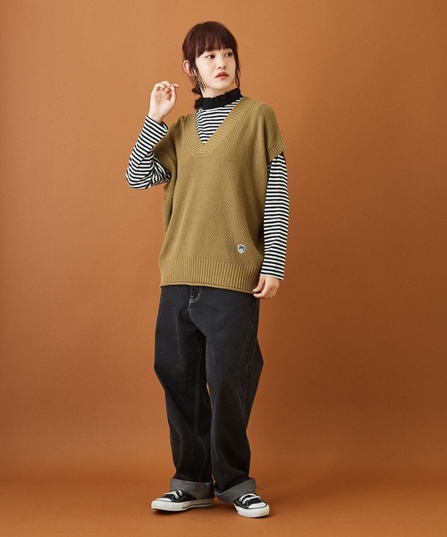 CUBE SUGAR（キューブシュガー）の「デニム 5ポケット パンツ（デニムパンツ・レディース・ブラック/インディゴブルー・S/M）」の9枚目の写真