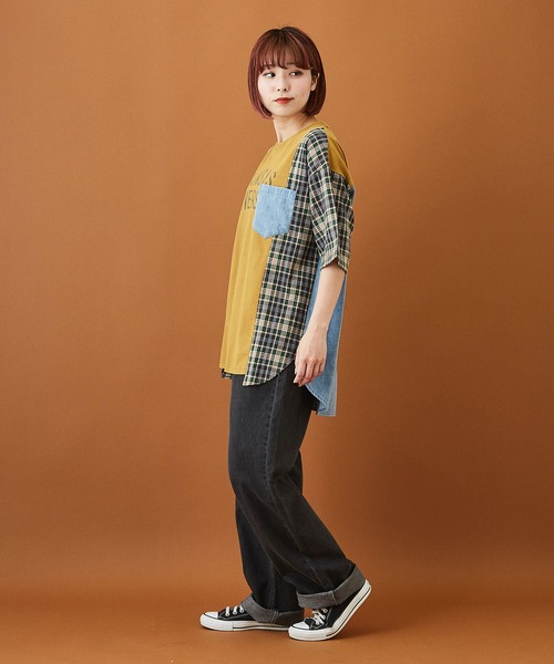 CUBE SUGAR（キューブシュガー）の「デニム 5ポケット パンツ（デニムパンツ・レディース・ブラック/インディゴブルー・S/M）」の14枚目の写真