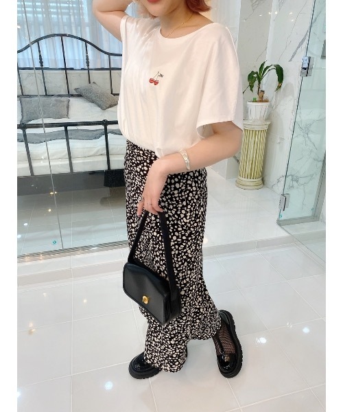 JUMELLE(ジュメロ)の「チェリーT(Tシャツ/カットソー・レディース・ホワイト/ピンク・FREE)」の8枚目の写真