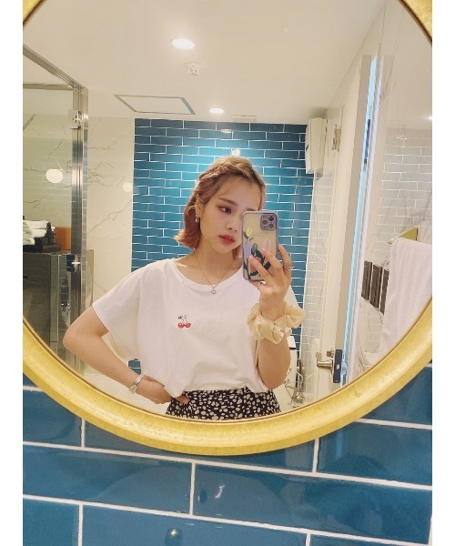 JUMELLE(ジュメロ)の「チェリーT(Tシャツ/カットソー・レディース・ホワイト/ピンク・FREE)」の17枚目の写真