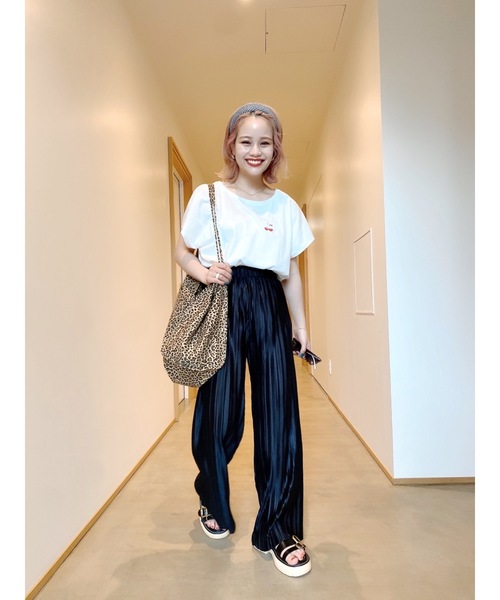 JUMELLE(ジュメロ)の「チェリーT(Tシャツ/カットソー・レディース・ホワイト/ピンク・FREE)」の16枚目の写真