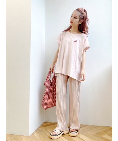 JUMELLE(ジュメロ)の「チェリーT(Tシャツ/カットソー・レディース・ホワイト/ピンク・FREE)」の13枚目の写真