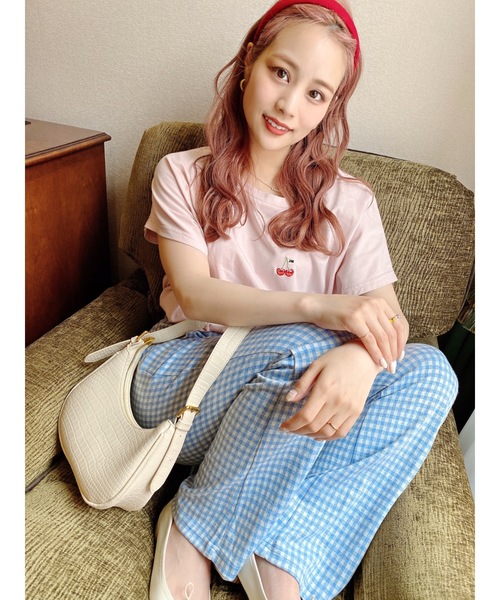 JUMELLE(ジュメロ)の「チェリーT(Tシャツ/カットソー・レディース・ホワイト/ピンク・FREE)」の18枚目の写真