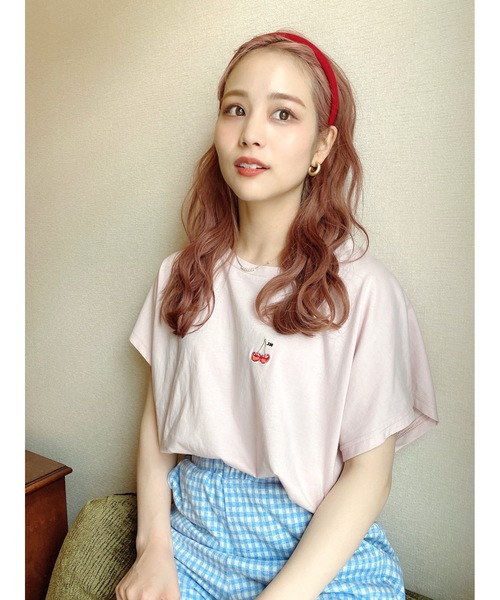 JUMELLE(ジュメロ)の「チェリーT(Tシャツ/カットソー・レディース・ホワイト/ピンク・FREE)」の14枚目の写真
