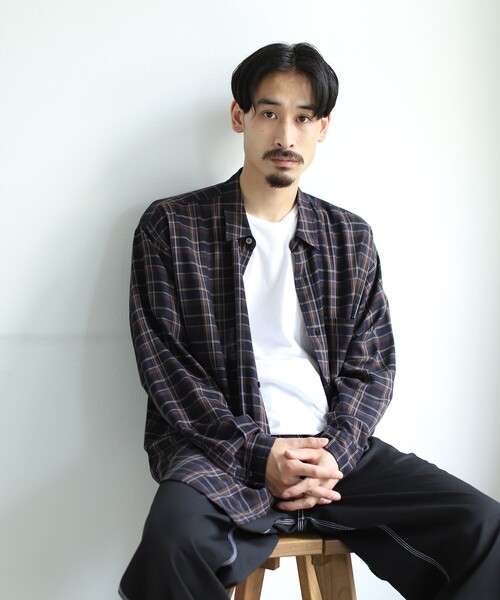 BEAMS（ビームス）の「BEAMS / イージーフィット チェック シャツ（シャツ/ブラウス・メンズ・ブラック/ベージュ・MEDIUM/X-LARGE/SMALL/LARGE）」の8枚目の写真