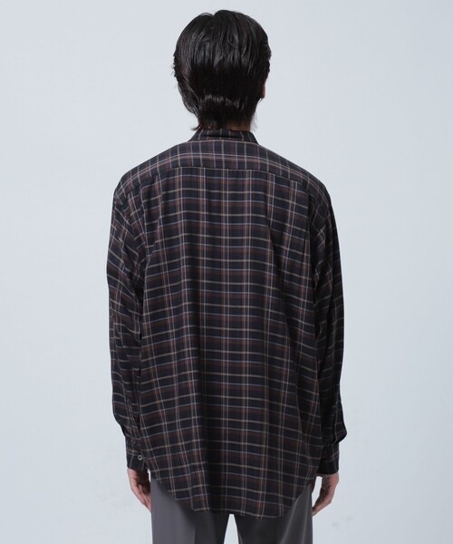 BEAMS（ビームス）の「BEAMS / イージーフィット チェック シャツ（シャツ/ブラウス・メンズ・ブラック/ベージュ・MEDIUM/X-LARGE/SMALL/LARGE）」の15枚目の写真