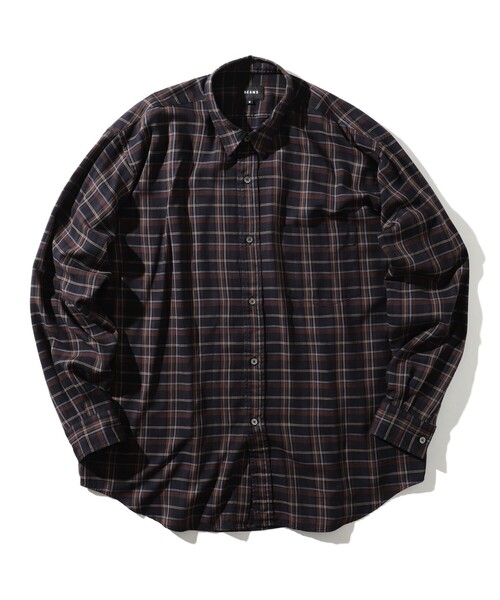 BEAMS（ビームス）の「BEAMS / イージーフィット チェック シャツ（シャツ/ブラウス・メンズ・ブラック/ベージュ・MEDIUM/X-LARGE/SMALL/LARGE）」の19枚目の写真