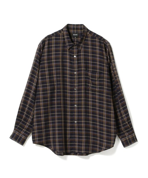 BEAMS（ビームス）の「BEAMS / イージーフィット チェック シャツ（シャツ/ブラウス・メンズ・ブラック/ベージュ・MEDIUM/X-LARGE/SMALL/LARGE）」の20枚目の写真