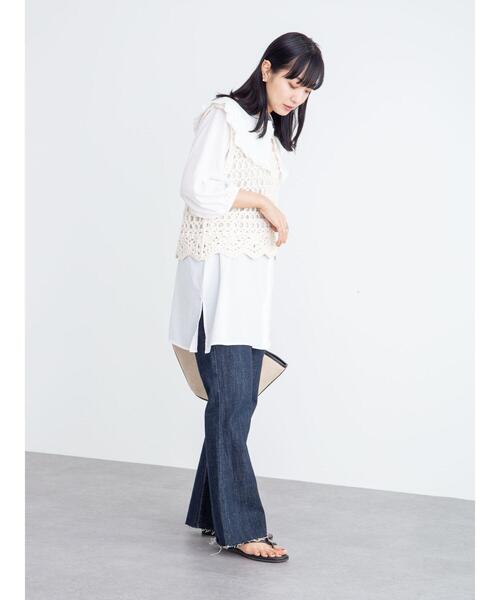 Sugar spoon（シュガースプーン）の「・SUGAR SPOON コードシシュウベスト＊（ベスト・レディース・ブラック/ベージュ/アイボリー・FREE）」の21枚目の写真