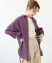 リップストップボイルゆるシャツ◆