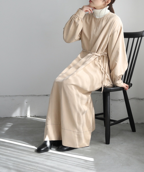 RAY CASSIN（レイカズン）の「リブタートルニットプルオーバー（ニット/セーター・レディース・オフホワイト/ブラック/ベージュ/ライトカーキ/ワイン・FREE）」の9枚目の写真