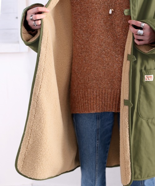 Java（ジャバ）の「《JaVaジャバ コラボ》ちょこっとチャイナ風。裏ボアミリタリーモッズコート（モッズコート・レディース・カーキ/ブラック/ホワイト系その他・X-LARGE/MEDIUM/LARGE）」の14枚目の写真