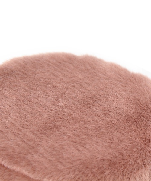 14+（イチヨンプラス）の「短毛エコファーバケットハット（ハット・レディース・ブラック/オフホワイト/モカ・FREE）」の9枚目の写真