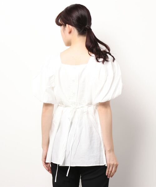 N.(N. Natural Beauty Basic)(エヌエヌナチュラルビューティーベーシック)の「バルーンパフブラウス(シャツ/ブラウス・レディース・ホワイト/ブラック/ピンク・MEDIUM)」の19枚目の写真