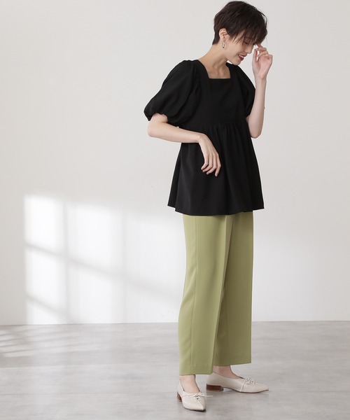 N.(N. Natural Beauty Basic)(エヌエヌナチュラルビューティーベーシック)の「バルーンパフブラウス(シャツ/ブラウス・レディース・ホワイト/ブラック/ピンク・MEDIUM)」の13枚目の写真