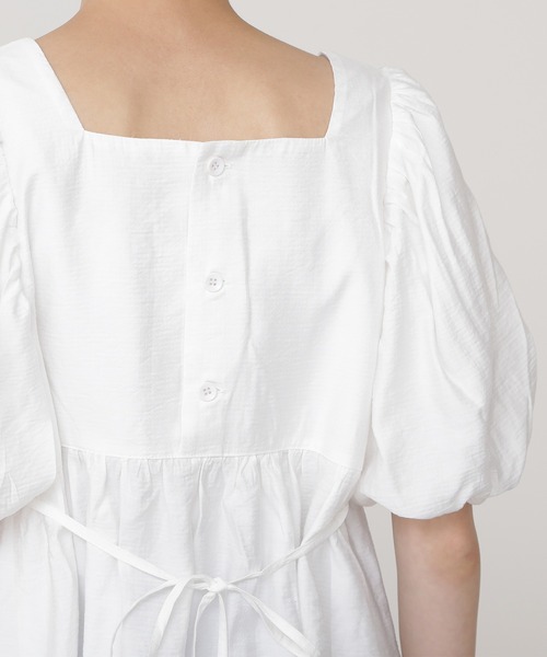 N.(N. Natural Beauty Basic)(エヌエヌナチュラルビューティーベーシック)の「バルーンパフブラウス(シャツ/ブラウス・レディース・ホワイト/ブラック/ピンク・MEDIUM)」の5枚目の写真