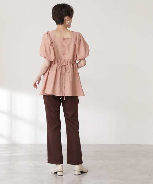 N.(N. Natural Beauty Basic)(エヌエヌナチュラルビューティーベーシック)の「バルーンパフブラウス(シャツ/ブラウス・レディース・ホワイト/ブラック/ピンク・MEDIUM)」の15枚目の写真