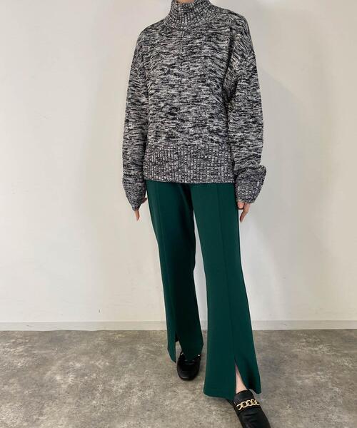 MLI'A（エムリア）の「フロントスリットカット／パンツ（その他パンツ・レディース・ブラウン/レッド/グリーン/ライトベージュ/ブラック・FREE）」の14枚目の写真