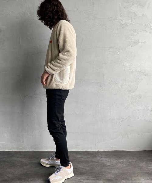 UNIVERSAL OVERALL（ユニバーサルオーバーオール）の「[UNIVERSAL OVERALL/ユニバーサルオーバーオール] 別注カバーオールボアフリースプルオーバー（スウェット・レディース・グレー/アイボリー/チャコール・S/M/L）」の14枚目の写真