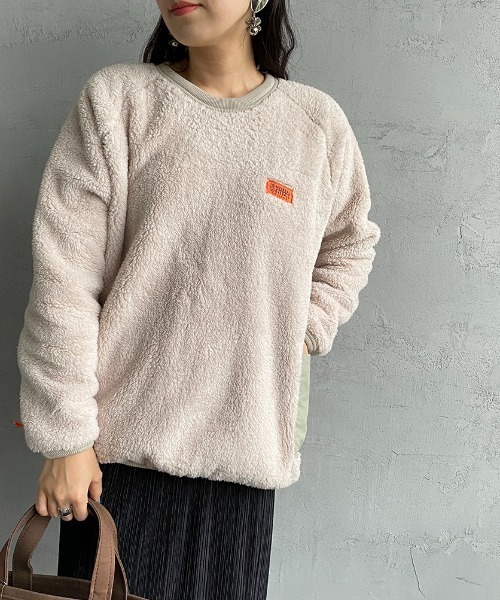 UNIVERSAL OVERALL（ユニバーサルオーバーオール）の「[UNIVERSAL OVERALL/ユニバーサルオーバーオール] 別注カバーオールボアフリースプルオーバー（スウェット・レディース・グレー/アイボリー/チャコール・S/M/L）」の19枚目の写真