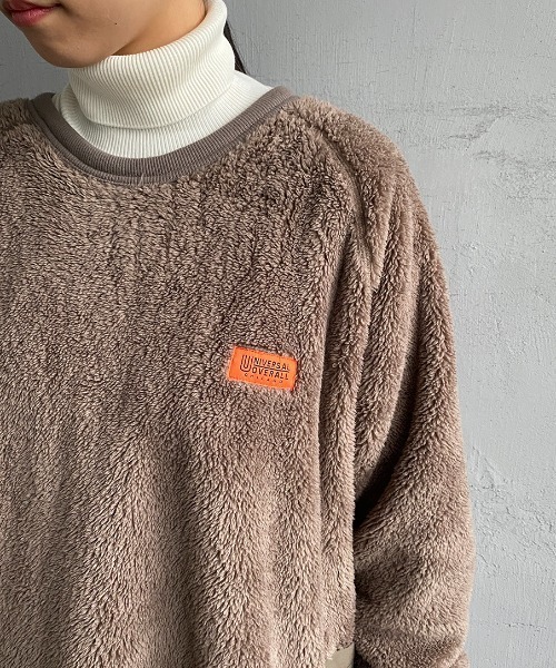 UNIVERSAL OVERALL（ユニバーサルオーバーオール）の「[UNIVERSAL OVERALL/ユニバーサルオーバーオール] 別注カバーオールボアフリースプルオーバー（スウェット・レディース・グレー/アイボリー/チャコール・S/M/L）」の15枚目の写真