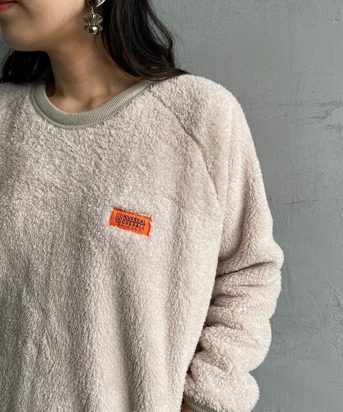 UNIVERSAL OVERALL（ユニバーサルオーバーオール）の「[UNIVERSAL OVERALL/ユニバーサルオーバーオール] 別注カバーオールボアフリースプルオーバー（スウェット・レディース・グレー/アイボリー/チャコール・S/M/L）」の20枚目の写真