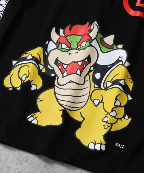 BAIT（ベイト）の「【2107_SPM】BAIT x MARIO BOWSER LSTEE 216-SPM-TEE-004（Tシャツ/カットソー・メンズ・ブラック・MEDIUM/LARGE/SMALL/X-LARGE）」の2枚目の写真
