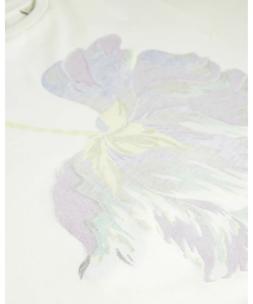 Ted Baker(テッドベーカー)の「KCALIIE フラワープリントTシャツ(Tシャツ/カットソー・レディース・ホワイト・1/0/4/3)」の6枚目の写真