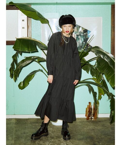 jouetie(ジュエティ)の「キルティングフライトキャップ(キャップ・レディース・ブラック/ベージュ/カーキ・FREE)」の6枚目の写真