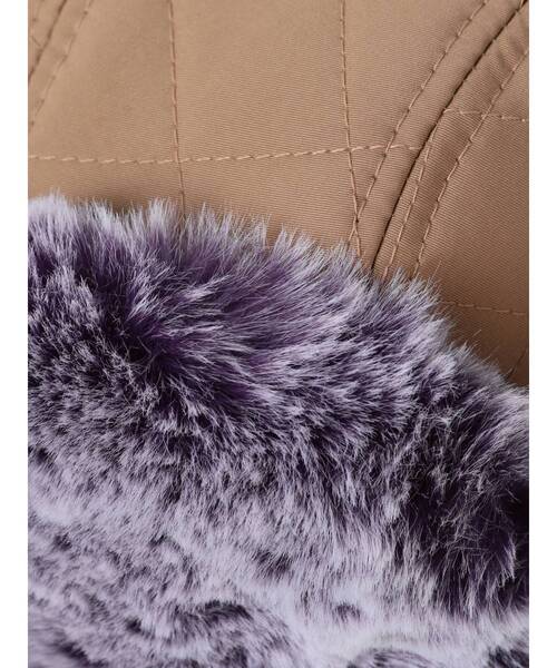 jouetie(ジュエティ)の「キルティングフライトキャップ(キャップ・レディース・ブラック/ベージュ/カーキ・FREE)」の15枚目の写真