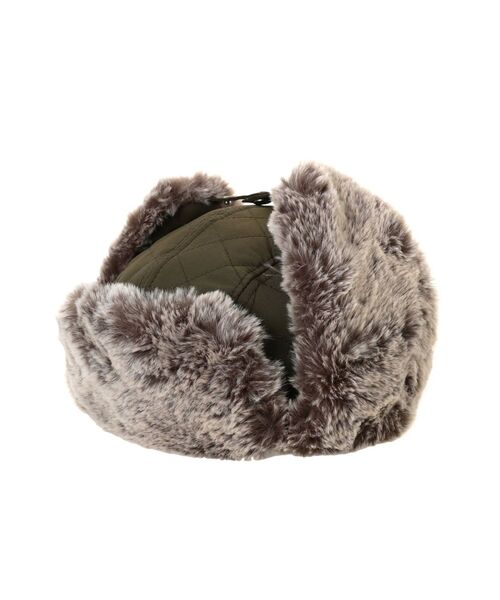 jouetie(ジュエティ)の「キルティングフライトキャップ(キャップ・レディース・ブラック/ベージュ/カーキ・FREE)」の13枚目の写真