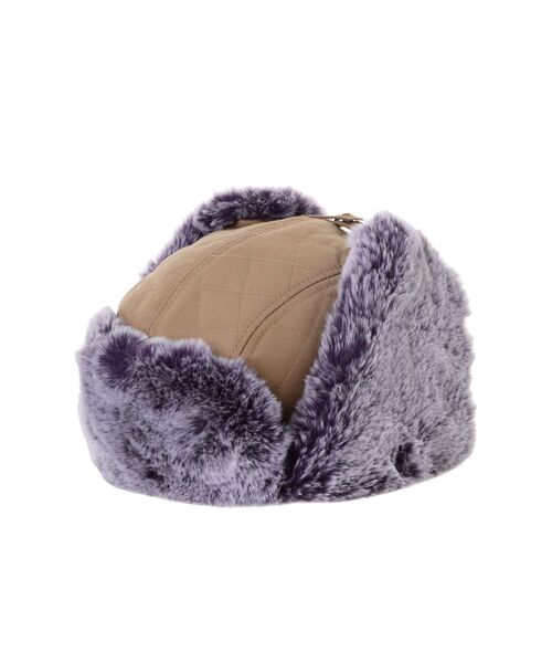 jouetie(ジュエティ)の「キルティングフライトキャップ(キャップ・レディース・ブラック/ベージュ/カーキ・FREE)」の10枚目の写真