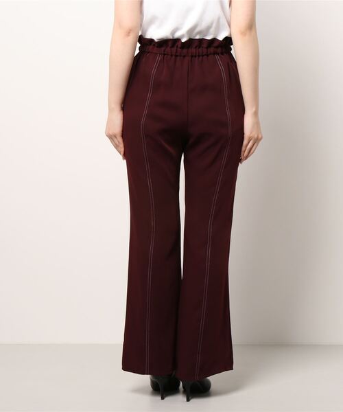 Lui's（ルイス）の「配色ステッチドロストフレアパンツ（その他パンツ・レディース・グリーン/レッド系その他/ブラック・FREE）」の4枚目の写真