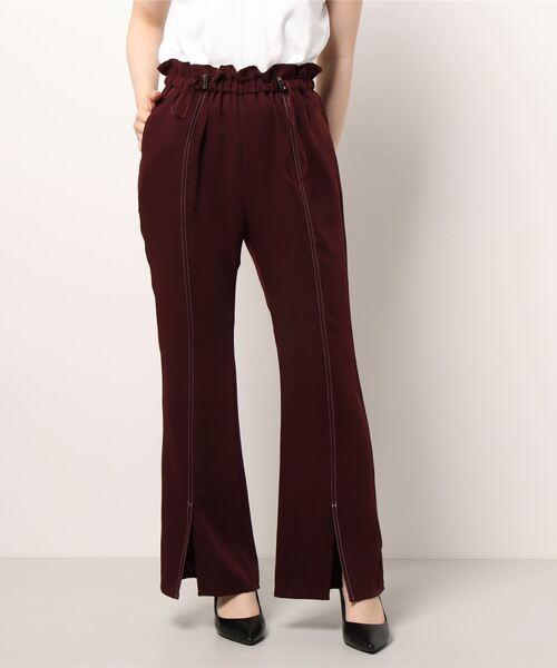 Lui's（ルイス）の「配色ステッチドロストフレアパンツ（その他パンツ・レディース・グリーン/レッド系その他/ブラック・FREE）」の7枚目の写真