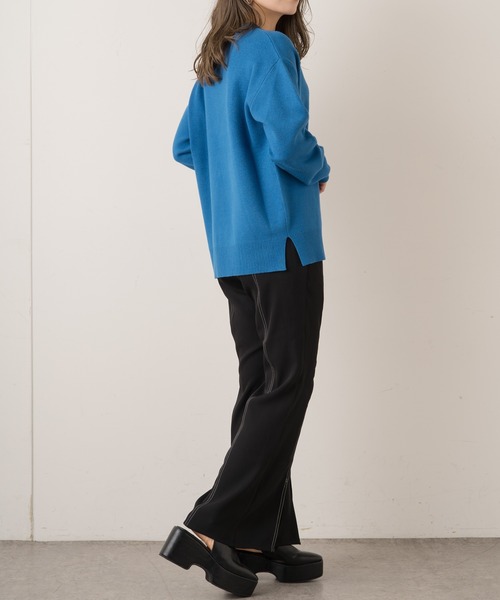 Lui's（ルイス）の「配色ステッチドロストフレアパンツ（その他パンツ・レディース・グリーン/レッド系その他/ブラック・FREE）」の12枚目の写真