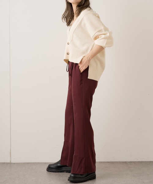 Lui's（ルイス）の「配色ステッチドロストフレアパンツ（その他パンツ・レディース・グリーン/レッド系その他/ブラック・FREE）」の11枚目の写真