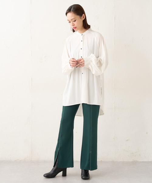 Lui's（ルイス）の「配色ステッチドロストフレアパンツ（その他パンツ・レディース・グリーン/レッド系その他/ブラック・FREE）」の22枚目の写真