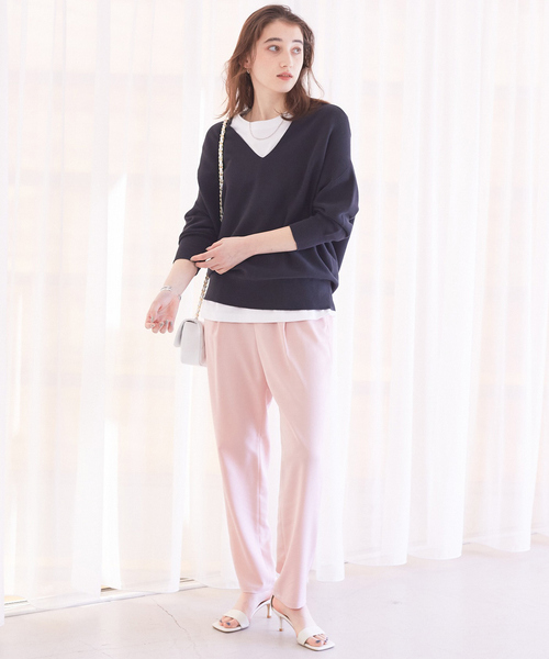 Rouge vif(ルージュヴィフ)の「サテンイージーパンツ2(その他パンツ・レディース・ベージュ/ピンク/ブラック/ライラック・36/38/40)」の13枚目の写真