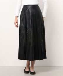 Per sist ence | Per sist ence/パーシエンス　フェイクレザー プリーツスカート(スカート)
