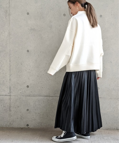 Per sist ence（パーシエンス）の「Per sist ence/パーシエンス　フェイクレザー プリーツスカート（スカート・レディース・ベージュ/ブラック/アイボリー・FREE）」の15枚目の写真