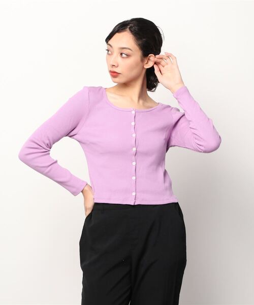 虹　gapリフレクタートップス GAP（ギャップ）の「リブ クロップドトップス（Tシャツ