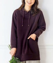 BELLUNA PLUS（ベルーナ）の「裏起毛素材スタンドネックチュニック（チュニック）」