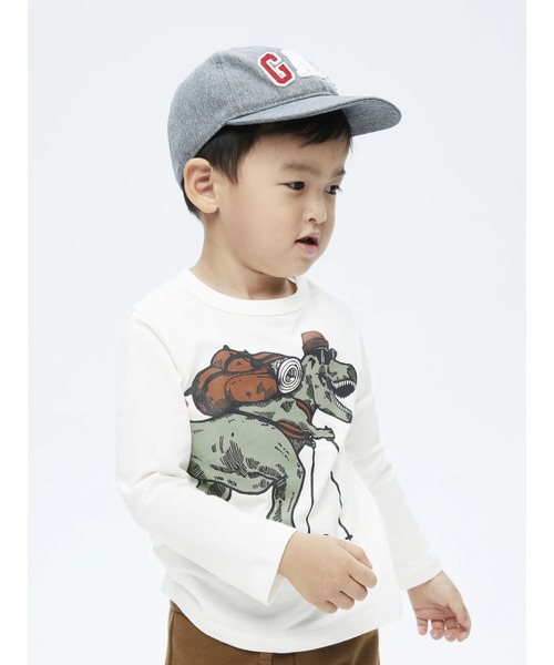 GAP(ギャップ)の「ブラナン プレイタイムフェイバリット グラフィックtシャツ (幼児)(Tシャツ/カットソー・キッズ・ライトブルー/オレンジ/ホワイト/ネイビー・4-5 YRS/18-24M/2-3 YRS/3 YRS/5 YRS/12-18 M)」の2枚目の写真