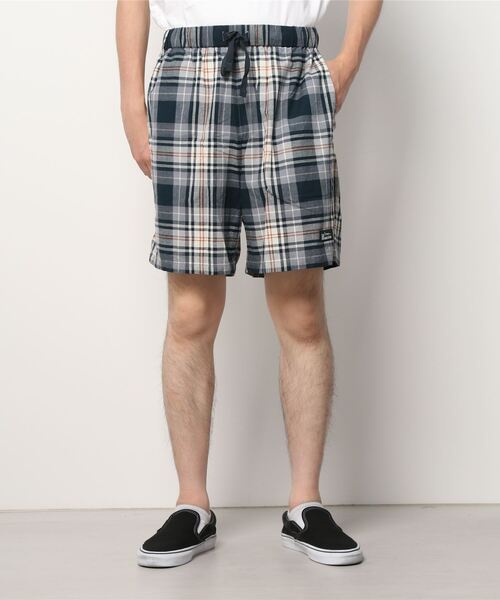 MANASTASH（マナスタッシュ）の「MANASTASH/マナスタッシュ　INDIAN CHECK SHORTS インディアンチェックショーツ（その他パンツ・メンズ・カラフル/ベージュ/ネイビー・MEDIUM/LARGE/X-LARGE）」の3枚目の写真