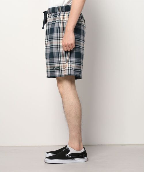 MANASTASH（マナスタッシュ）の「MANASTASH/マナスタッシュ　INDIAN CHECK SHORTS インディアンチェックショーツ（その他パンツ・メンズ・カラフル/ベージュ/ネイビー・MEDIUM/LARGE/X-LARGE）」の4枚目の写真